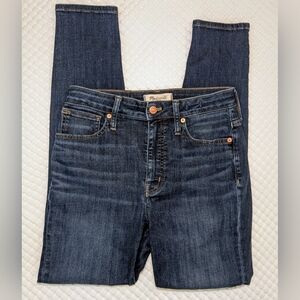 Madewell Curvy High-Rise Skinny Medium Wash Classic Blue Denim Jeans Size 25